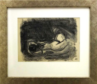 Ota Janeček - Ležící žena - originál 